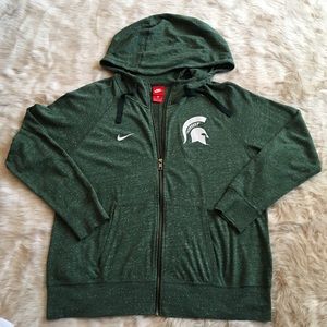 Nike~ Michigan State University Full ZIP Hoodie